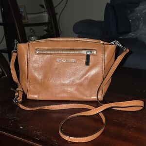 Michael Kors Brown Leather Crossbody Bag